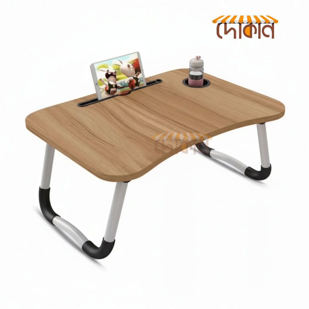 Folding Laptop Table - Portable Study and Work Desk for Bed, Sofa and Floor Use